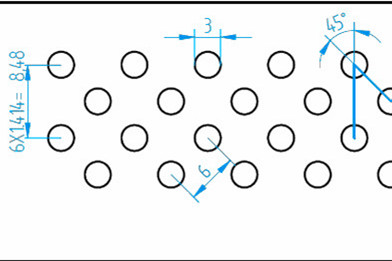 冲孔网板45度错排
